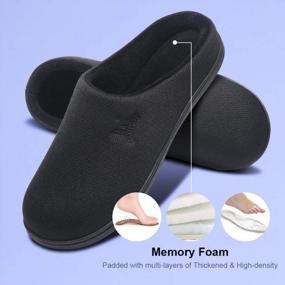 img 2 attached to 🩴 Experience Ultimate Comfort with MAIITRIP Men's Cozy Memory Foam House Slippers Non Slip (Size:7-17)