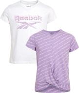 reebok girls t-shirt clothing multipack: activewear for girls logo