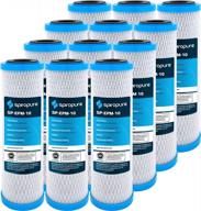 12 pack spiropure epm-10 155634-43 cfb-10 255671-43 cb-25 1010 10x2.5 10 micron nsf carbon water filter cartridge replacements логотип