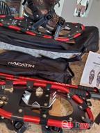 img 1 attached to Explore The Great Outdoors With NACATIN All Terrain Snowshoes With Heel Lift, Trekking Poles, Gaiters, And Carrying Bag review by Jose Ballard