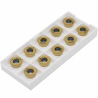 golden coated tungsten steel milling inserts for precision cnc machining of steel & stainless steel (10pcs) logo