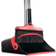 efficient red broom and dustpan set – long handled magic combo for easy floor cleaning at home and in the kitchen logo