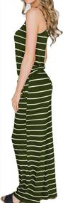 img 2 attached to Comfortable And Chic: Striped Women'S Jumpsuit With Wide Legs And Sleeveless Design
