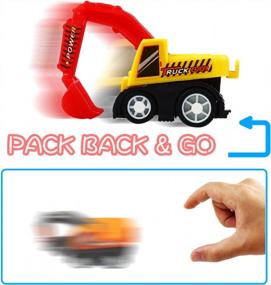 img 2 attached to Mini Construction Vehicle Set - 12 Pull Back Cars For Kids, Educational Engineering Toys For Preschool Children, Ideal For Birthday Gifts, Classroom Rewards, And Christmas Stocking Stuffers