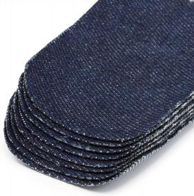 img 2 attached to Dritz Denim, 2 X 3-Inch, 8 Count, Dark Blue Iron-On Patches