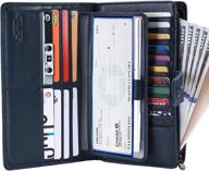 👜 women's leather organizer checkbook handbag & wallet combo at wallets logo