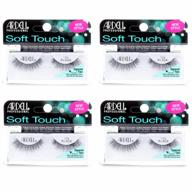 pack of 4 ardell soft touch 156 false eyelashes in black for enhanced eye makeup look logo