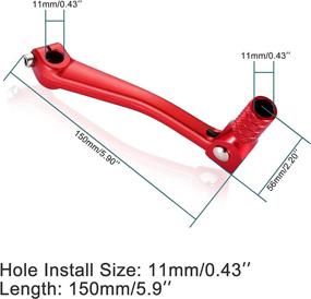 img 3 attached to 🔴 GOOFIT 11mm Red Folding Gear Shifter for CRF50 CRF70 CRF XR50 XR70 50cc 70cc 90cc 110cc 125cc Dirt Bike Motorcycle ATV Replacement