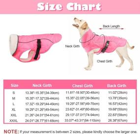 img 1 attached to 🐶 EMUST Winter Dog Jacket - Windproof & Reflective Dog Apparel for Cold Weather - Warm Puppy Jacket for Winter - Pink, Size S