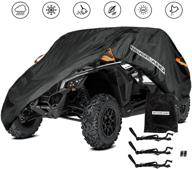 🚜 premium waterproof utv cover for polaris, yamaha, honda, kawasaki - heavy duty oxford cloth outdoor storage all weather protection (2 seater) логотип