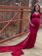 img 1 attached to Gorgeous Off Shoulder Mermaid Gown For Maternity Photo Shoot | ZIUMUDY review by Jon Thompson