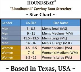 img 3 attached to Expand Your Comfort With HOUNDSBAY Bloodhound Professional Cowboy Boot Stretcher For Wide Feet Men