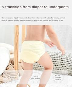 img 3 attached to 3-Pack Toddler Potty Training Underwear With Cotton Interlining For Baby Boys And Girls By Enfants Chéris