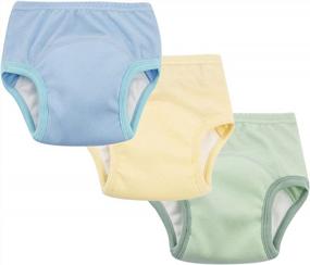 img 4 attached to 3-Pack Toddler Potty Training Underwear With Cotton Interlining For Baby Boys And Girls By Enfants Chéris