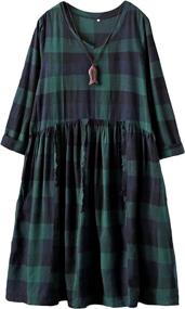 img 4 attached to 👗 Mordenmiss Women's Dresses X-Large 2 Green: Sophisticated and Stylish Women's Clothing - Dresses