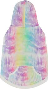 img 3 attached to 🐶 HDE Dog Hoodie Fleece Sweater: Stylish Rainbow Tie Dye Sweatshirt for Large, Medium & Small Dogs