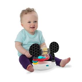 img 2 attached to Bright Starts Mickey Mouse Tiny Trek Walker, Original Bestie, 2-In-1 Walker Ages 6 Months+