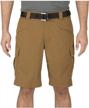 5.11 tactical men's stryke 11-inch inseam military shorts, flex-tac ripstop fabric, style 73327 1 logo
