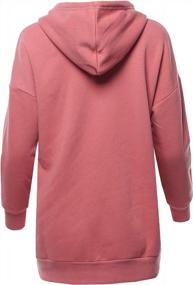 img 2 attached to Women'S Relax Fit Long Sleeve Kangaroo Pockets Hoodie Sweatshirts