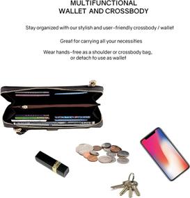 img 1 attached to EMPERIA Crossbody Wallet Detachable Shoulder Women's Handbags & Wallets - Crossbody Bags