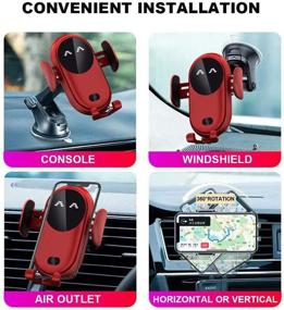 img 2 attached to 2021 Smart Car Wireless Charger Phone Holder: Fast Charging for All Mobile Phones