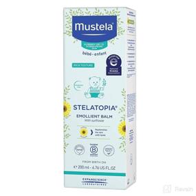 img 3 attached to 👶 Mustela Stelatopia - Emollient Balm: Premium Daily Baby Cream for Eczema-Prone Skin - Natural Avocado & Sunflower Infused - Fragrance Free - 6.76 fl. oz.