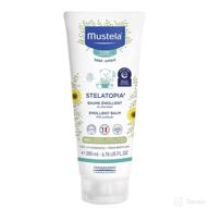 👶 mustela stelatopia - emollient balm: premium daily baby cream for eczema-prone skin - natural avocado & sunflower infused - fragrance free - 6.76 fl. oz. логотип