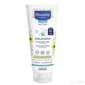 img 4 attached to 👶 Mustela Stelatopia - Emollient Balm: Premium Daily Baby Cream for Eczema-Prone Skin - Natural Avocado & Sunflower Infused - Fragrance Free - 6.76 fl. oz.