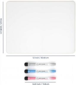 img 3 attached to Nicpro Lapboard - 9 x 12 Inches Double Sided Dry Erase Lap Board for Kids and Classroom Use