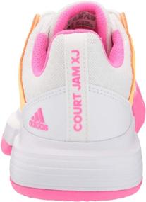 img 2 attached to Adidas Courtjam Tennis Unisex Little Girls' Shoes - Athletic: The Perfect Fit for Active Young Players