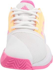 img 3 attached to Adidas Courtjam Tennis Unisex Little Girls' Shoes - Athletic: The Perfect Fit for Active Young Players