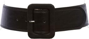 img 3 attached to Womens Waist Stitch Rectangular Leather Women's Accessories in Belts