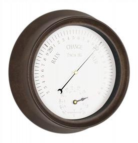 img 2 attached to Stylish And Functional Bestime Weather Station For Indoor And Outdoor Home Décor: Featuring Inbuilt Thermometer Barometer, Big Dial And Easy-To-Read Display In A Round Metal Design Frame