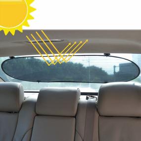 img 4 attached to WANPOOL Sun Shade Shield Sunlight Blocker For Car Side And Rear Windows - Protect Your Children From Sun And UV Rays - 3 Pieces