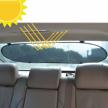 wanpool sun shade shield sunlight blocker for car side and rear windows - protect your children from sun and uv rays - 3 pieces logo