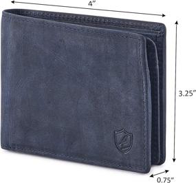 img 2 attached to COCHOA Men's Blocking Bifold Wallet with Window - Optimal Choice for Wallets, Card Cases & Money Organizers