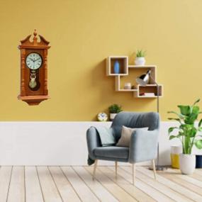 img 2 attached to Vmarketingsite Grandfather Wood Wall Clock with Chime: A Perfect Traditional Housewarming or Birthday Gift in Oak