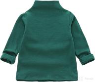 👕 modntoga kids baby girls solid color long sleeve turtleneck t-shirt tops - basic clothes логотип