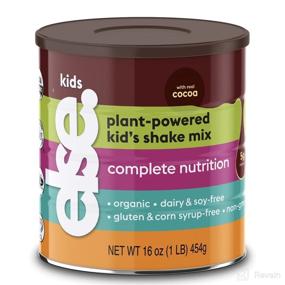 img 4 attached to Else Nutrition Kids Organic Shake Powder – Complete Plant-Based Nutrition Drink Mix, Less Sugar, Clean & Dairy-Free, Chocolate Flavor, 16 oz