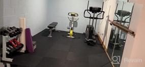 img 5 attached to Transform Your Fitness Space With Xspec'S Interlocking Rubber Top Foam Floor Tiles - 48 Sq Ft Of Quality And Durability