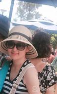 img 1 attached to Jeff & Aimy 50 UPF Foldable Panama Fedora Cloche Summer Sun Hat review by Christy Jordan