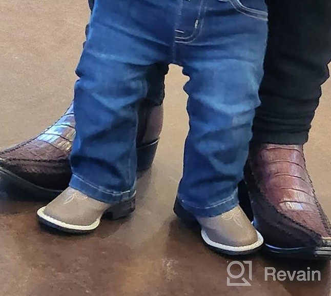 img 1 attached to M&F Western Kids 👶 Baby Boy's Tombstone Boots (Infant/Toddler) review by Dan Weeman