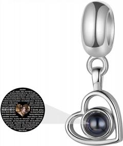 img 2 attached to Уникальный браслет-шарм с фото в виде сердца - идеальный подарок для женщин и девочек!