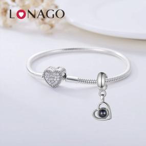 img 1 attached to Уникальный браслет-шарм с фото в виде сердца - идеальный подарок для женщин и девочек!