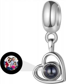img 3 attached to Уникальный браслет-шарм с фото в виде сердца - идеальный подарок для женщин и девочек!