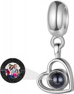 уникальный браслет-шарм с фото в виде сердца - идеальный подарок для женщин и девочек! логотип
