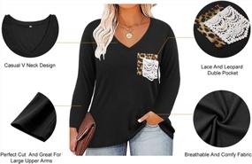 img 2 attached to Oversized Tunic Shirt: RITERA Long Sleeve Casual Tops For Plus Size Women With Loose Fit