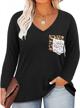 oversized tunic shirt: ritera long sleeve casual tops for plus size women with loose fit logo