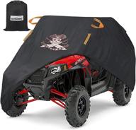 🛡️ durable and waterproof utv cover - autoommo 126 inch, protects 2-3 passengers from snow, rain, and uv rays - ideal for polaris, yamaha, can-am, kawasaki, honda, arctic cat логотип