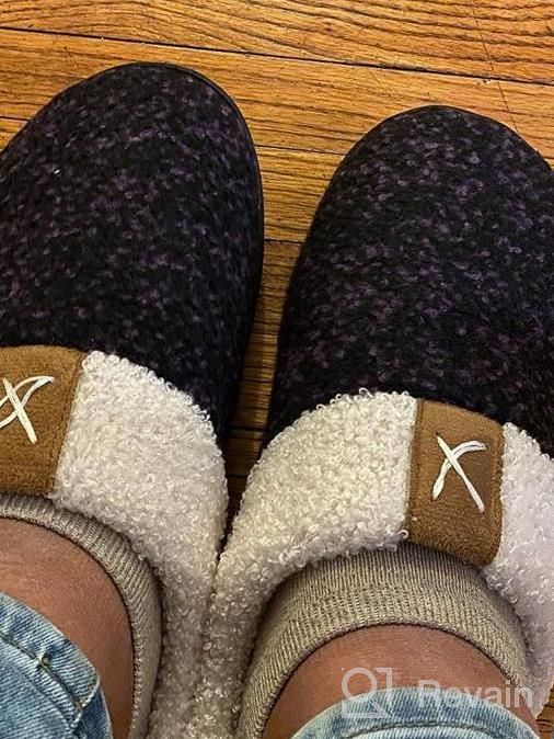 img 1 attached to UBFEN Memory Foam Slippers With Plush Lining For Women And Men - Comfortable Indoor/Outdoor Slip-On House Shoes review by Carrie Robinson